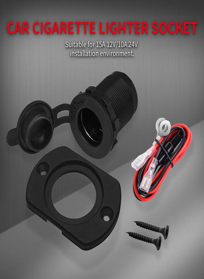 DAIERTEK مقبس ولاعة سجائر بديل من داييرتك 12 فولت، موصل أنثى، مقبس تيار مستمر، مخرج طاقة، مخرج ولاعة سجائر مع سلك، فيوز، وغطاء مقاوم للماء، مناسب للسيارات والقوارب البحرية. - Image 5